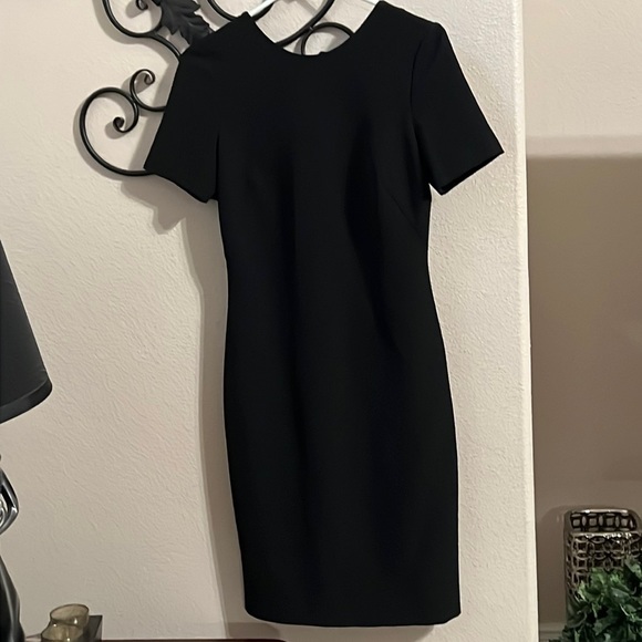Like New Zara Woman Short Sleeves Black Dress Size M